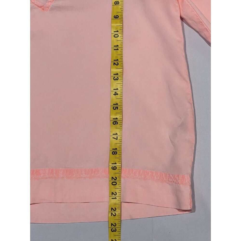 Anthropologie Cloth and Stone Women’s XS blouse top V Neck Long Sleeves Pink - Picture 5 of 8